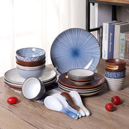 品味和风雅韵——品味日式青花陶瓷餐具套装的独特魅力
