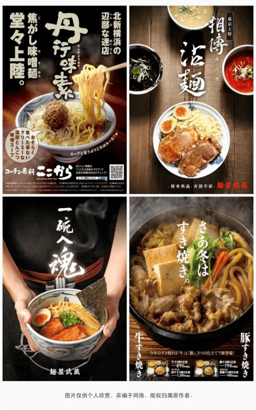 匠心入魂 解读32款日式拉面海报设计的视觉盛宴